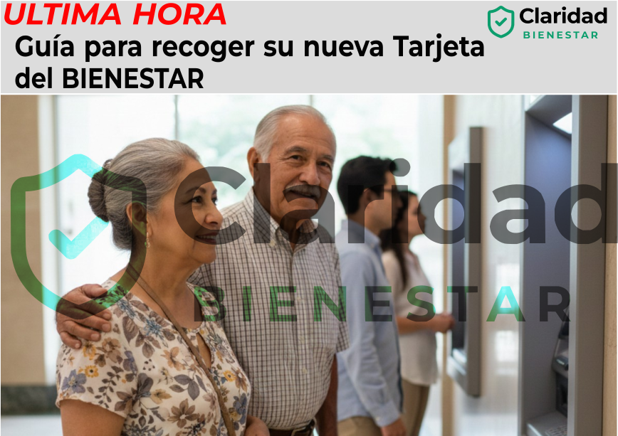 Guía para recoger su nueva Tarjeta del Bienestar